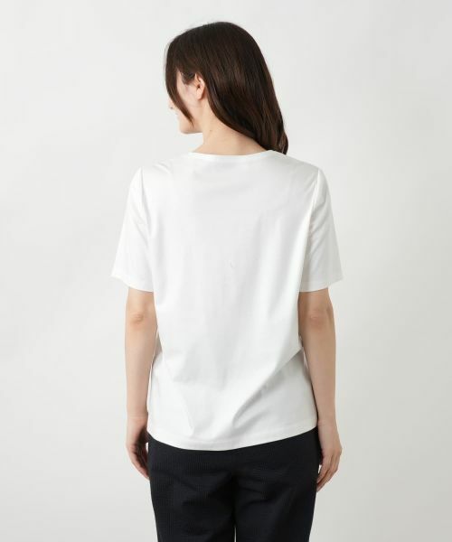 ROCHAS premiere  レリアン　半袖カットソー　定価24150 プリントカットソー【ROCHAS Premiere