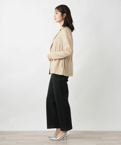 Leilian / レリアン テーラードジャケット | シャーリングブレザー【ROCHAS Premiere】 | 詳細2