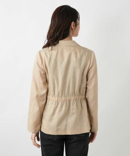 Leilian / レリアン テーラードジャケット | シャーリングブレザー【ROCHAS Premiere】 | 詳細6