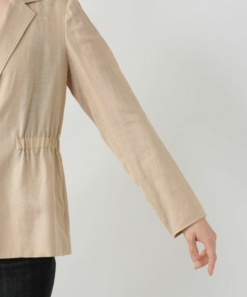 Leilian / レリアン テーラードジャケット | シャーリングブレザー【ROCHAS Premiere】 | 詳細9