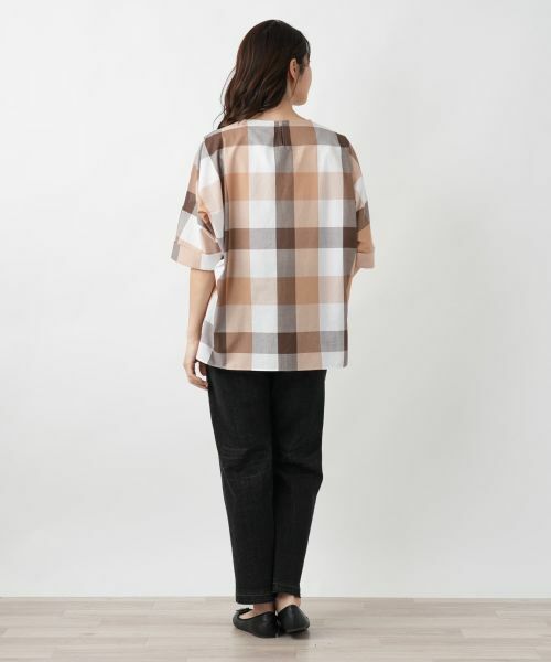 Leilian / レリアン シャツ・ブラウス | ブロックチェックブラウス【ROCHAS Premiere】 | 詳細3