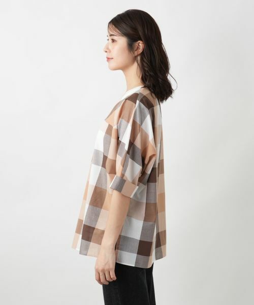 Leilian / レリアン シャツ・ブラウス | ブロックチェックブラウス【ROCHAS Premiere】 | 詳細5