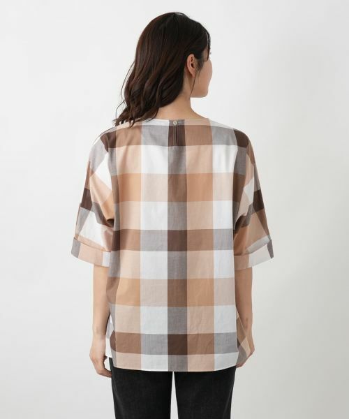 Leilian / レリアン シャツ・ブラウス | ブロックチェックブラウス【ROCHAS Premiere】 | 詳細6