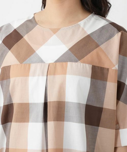 Leilian / レリアン シャツ・ブラウス | ブロックチェックブラウス【ROCHAS Premiere】 | 詳細7