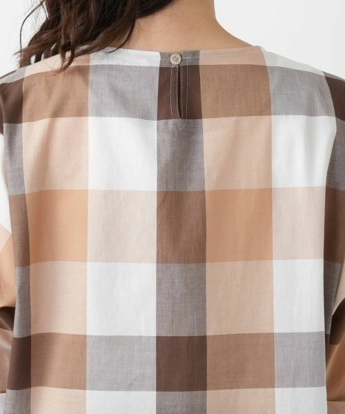 Leilian / レリアン シャツ・ブラウス | ブロックチェックブラウス【ROCHAS Premiere】 | 詳細8