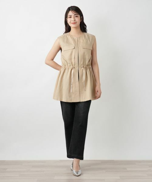 Leilian / レリアン テーラードジャケット | ドロストロングベスト【ROCHAS Premiere】 | 詳細4