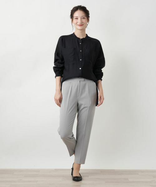 Leilian / レリアン シャツ・ブラウス | バンドカラーブラウス【ROCHAS Premiere】 | 詳細1