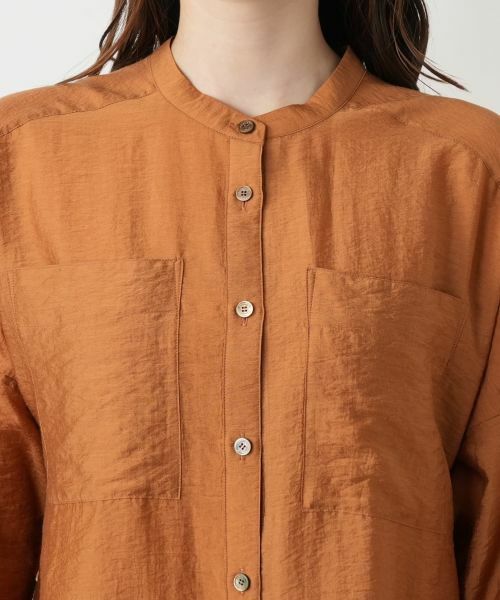 Leilian / レリアン シャツ・ブラウス | バンドカラーブラウス【ROCHAS Premiere】 | 詳細10