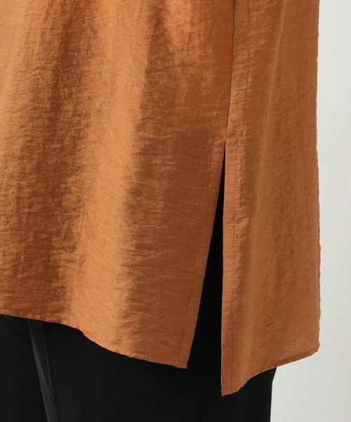 Leilian / レリアン シャツ・ブラウス | バンドカラーブラウス【ROCHAS Premiere】 | 詳細14