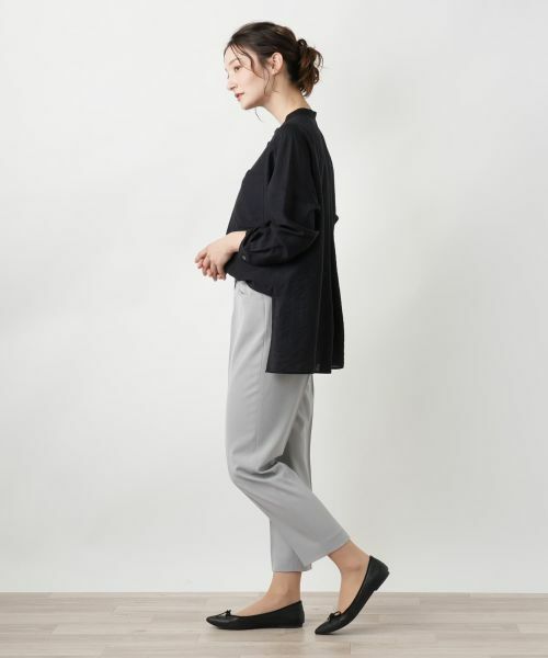 Leilian / レリアン シャツ・ブラウス | バンドカラーブラウス【ROCHAS Premiere】 | 詳細2