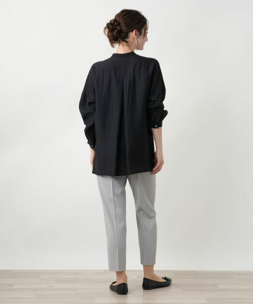 Leilian / レリアン シャツ・ブラウス | バンドカラーブラウス【ROCHAS Premiere】 | 詳細3