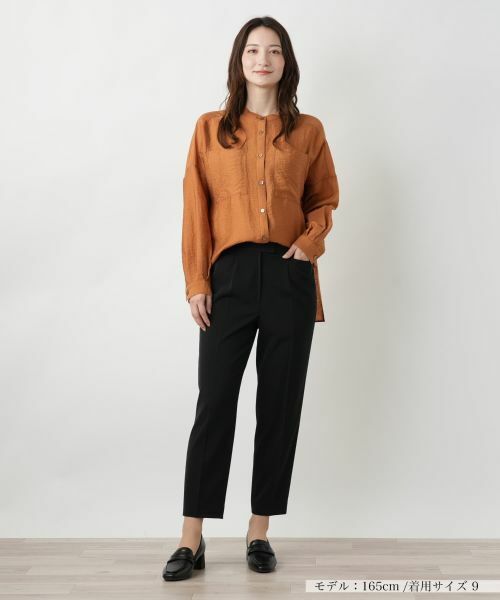 Leilian / レリアン シャツ・ブラウス | バンドカラーブラウス【ROCHAS Premiere】 | 詳細4