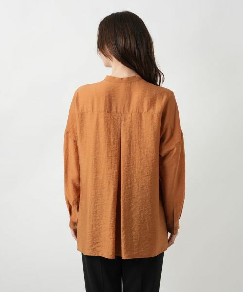 Leilian / レリアン シャツ・ブラウス | バンドカラーブラウス【ROCHAS Premiere】 | 詳細9