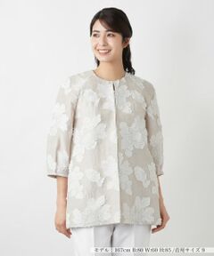 Leilian / レリアン テーラードジャケット | ノーカラージャケット【ROCHAS Premiere】