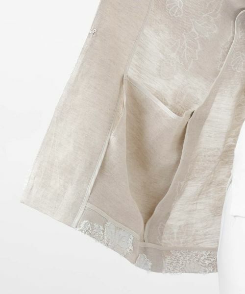 Leilian / レリアン テーラードジャケット | ノーカラージャケット【ROCHAS Premiere】 | 詳細12