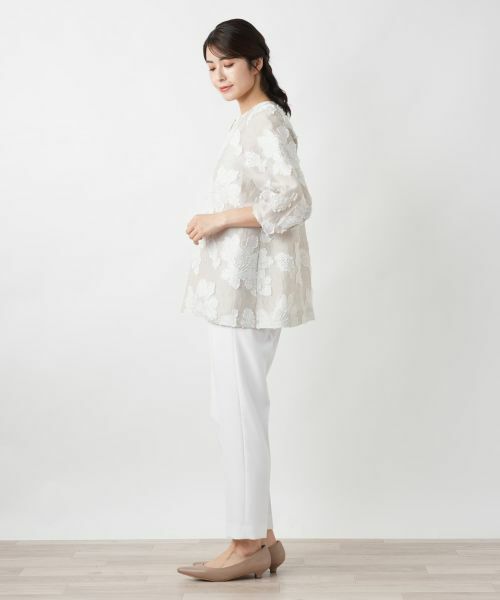 Leilian / レリアン テーラードジャケット | ノーカラージャケット【ROCHAS Premiere】 | 詳細2