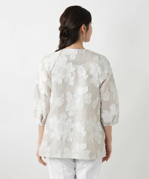 Leilian / レリアン テーラードジャケット | ノーカラージャケット【ROCHAS Premiere】 | 詳細6