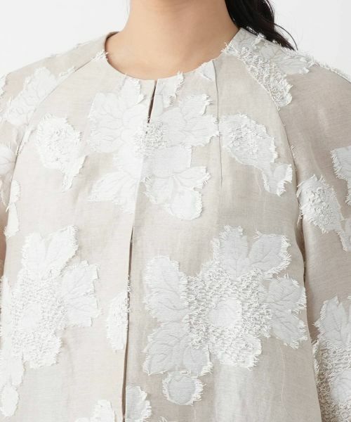 Leilian / レリアン テーラードジャケット | ノーカラージャケット【ROCHAS Premiere】 | 詳細7