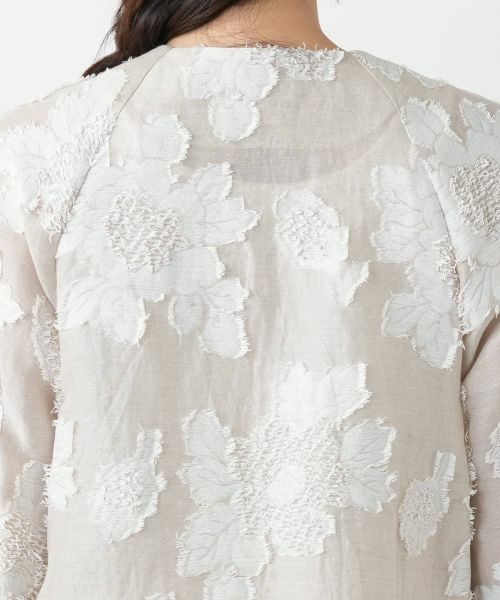 Leilian / レリアン テーラードジャケット | ノーカラージャケット【ROCHAS Premiere】 | 詳細8