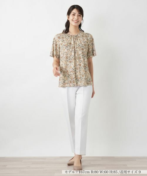 Leilian / レリアン カットソー | プリントカットソー【ROCHAS Premiere】 | 詳細1