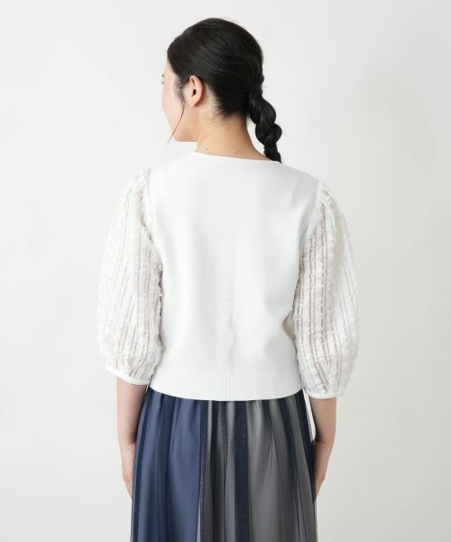 Leilian / レリアン カーディガン・ボレロ | 【店舗人気】切替ボリュームスリーブカーディガン | 詳細9