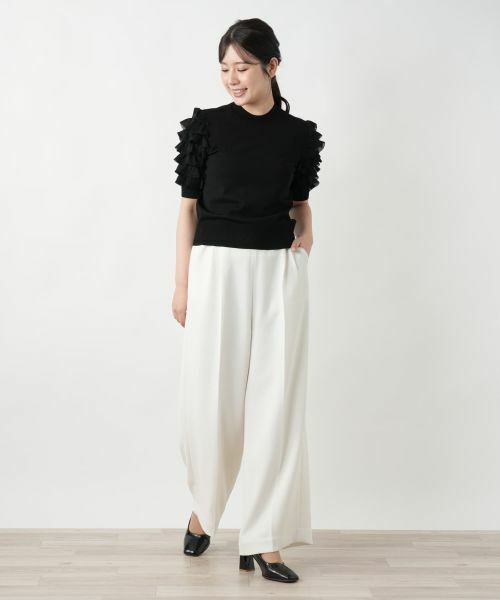 Leilian / レリアン ニット・セーター | 【店舗人気】フリルスリーブハイネックニット | 詳細1