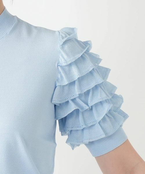Leilian / レリアン ニット・セーター | 【店舗人気】フリルスリーブハイネックニット | 詳細12