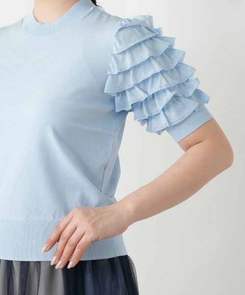 Leilian / レリアン ニット・セーター | 【店舗人気】フリルスリーブハイネックニット | 詳細13