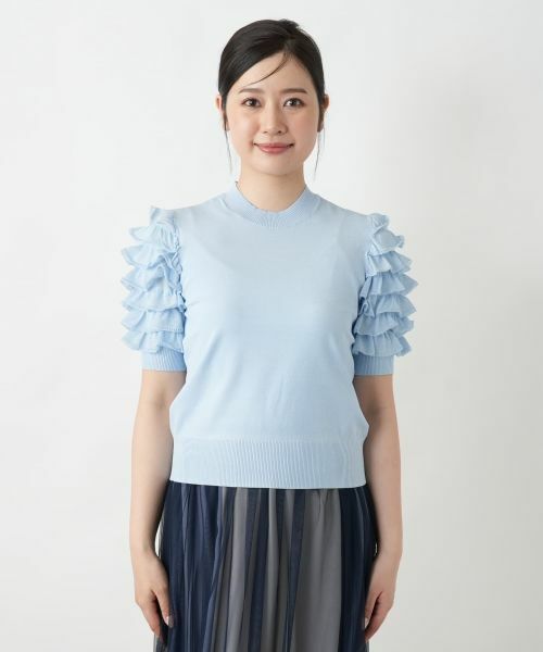 Leilian / レリアン ニット・セーター | 【店舗人気】フリルスリーブハイネックニット | 詳細7