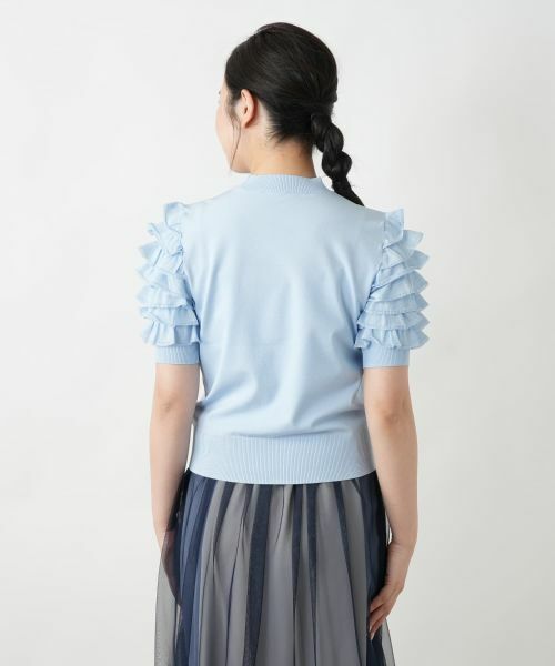 Leilian / レリアン ニット・セーター | 【店舗人気】フリルスリーブハイネックニット | 詳細9