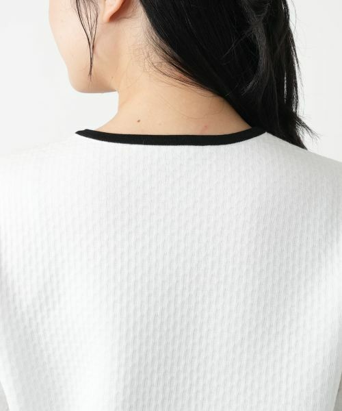 Leilian / レリアン テーラードジャケット | ノーカラーニットジャケット | 詳細8