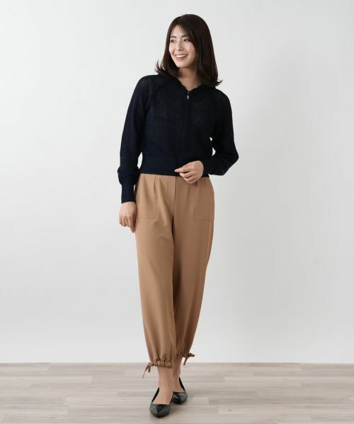 Leilian / レリアン カーディガン・ボレロ | 【店舗人気】ラメフーデッドカーディガン | 詳細1