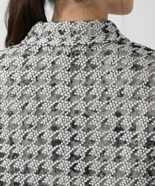 Leilian / レリアン テーラードジャケット | 千鳥格子柄ジャケット | 詳細11