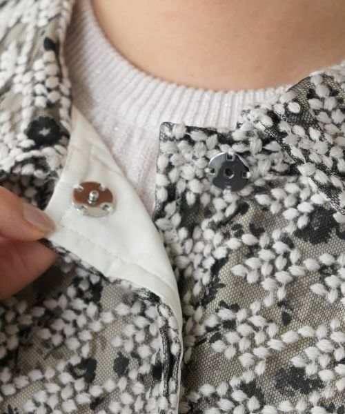 Leilian / レリアン テーラードジャケット | 千鳥格子柄ジャケット | 詳細14