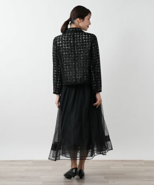 Leilian / レリアン テーラードジャケット | 千鳥格子柄ジャケット | 詳細3