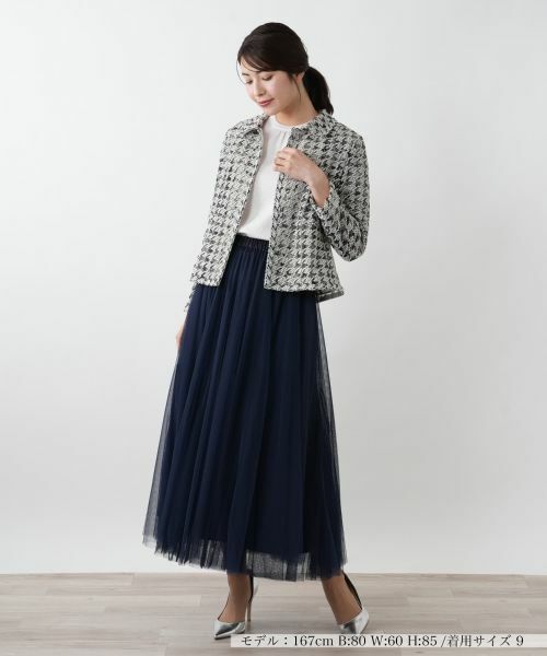 Leilian / レリアン テーラードジャケット | 千鳥格子柄ジャケット | 詳細4