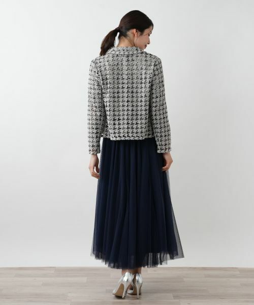 Leilian / レリアン テーラードジャケット | 千鳥格子柄ジャケット | 詳細6