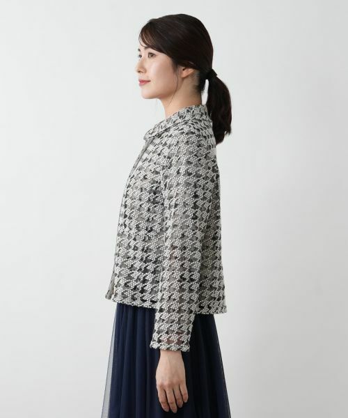 Leilian / レリアン テーラードジャケット | 千鳥格子柄ジャケット | 詳細8