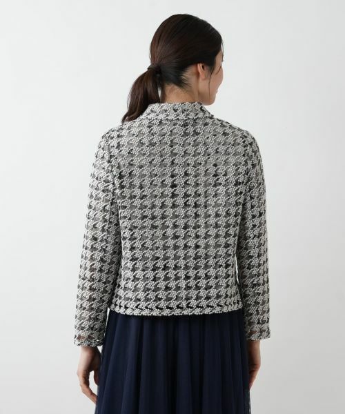 Leilian / レリアン テーラードジャケット | 千鳥格子柄ジャケット | 詳細9
