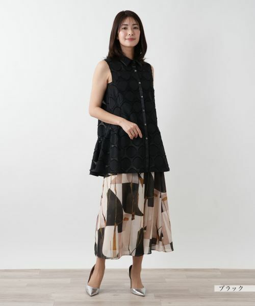 Leilian / レリアン テーラードジャケット | ノースリーブブラウス | 詳細1