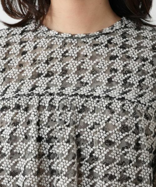 Leilian / レリアン シャツ・ブラウス | 千鳥格子柄フレアブラウス | 詳細11