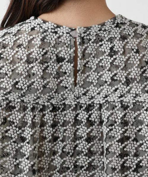 Leilian / レリアン シャツ・ブラウス | 千鳥格子柄フレアブラウス | 詳細12