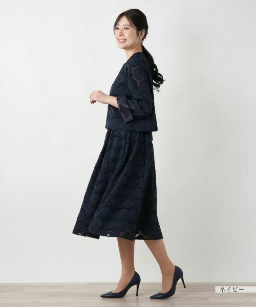 Leilian / レリアン ミニ・ひざ丈スカート | 【店舗人気】サークル柄フレアスカート | 詳細2