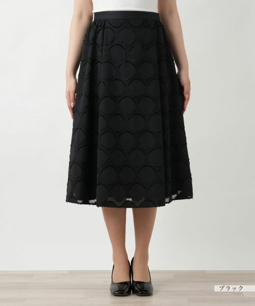 Leilian / レリアン ミニ・ひざ丈スカート | 【店舗人気】サークル柄フレアスカート | 詳細7