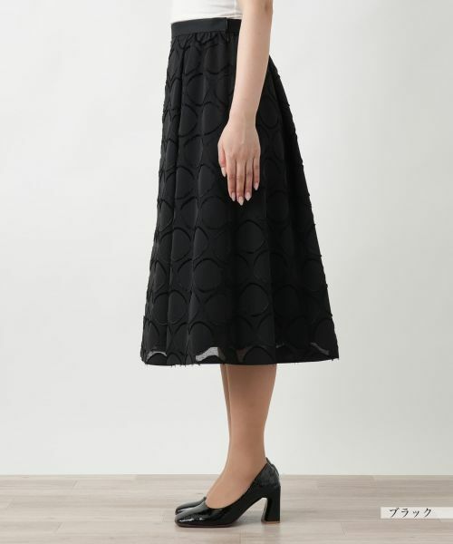 Leilian / レリアン ミニ・ひざ丈スカート | 【店舗人気】サークル柄フレアスカート | 詳細8