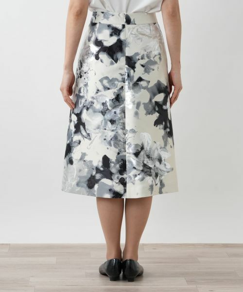 Leilian / レリアン ミニ・ひざ丈スカート | プリントミディスカート | 詳細6
