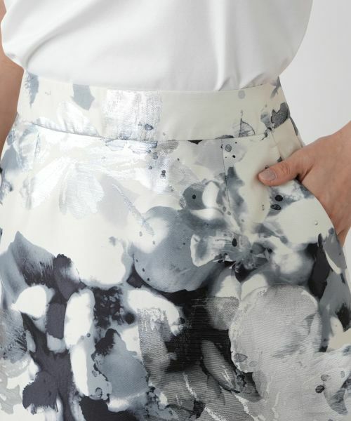 Leilian / レリアン ミニ・ひざ丈スカート | プリントミディスカート | 詳細7