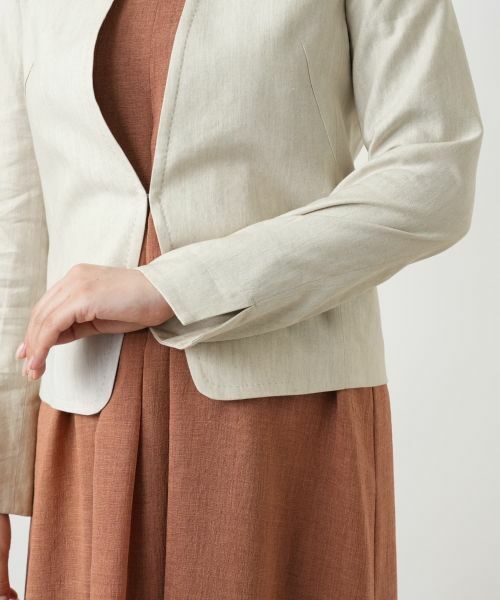 Leilian / レリアン テーラードジャケット | ノーカラージャケット | 詳細9