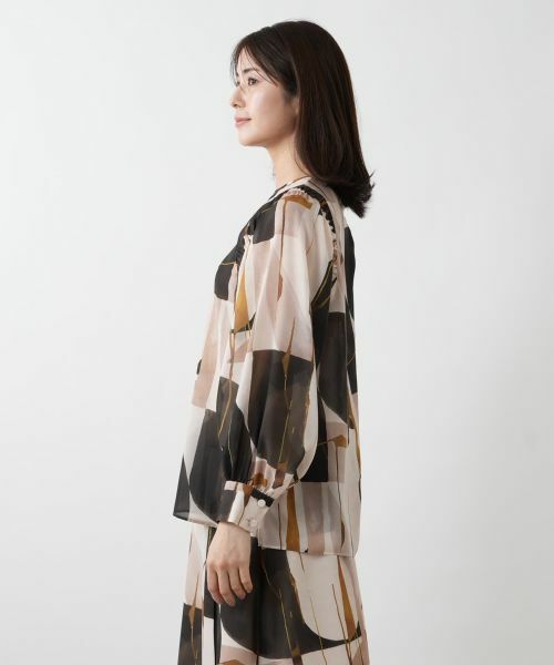 Leilian / レリアン シャツ・ブラウス | 【店舗人気】プリントクルーネックブラウス | 詳細5