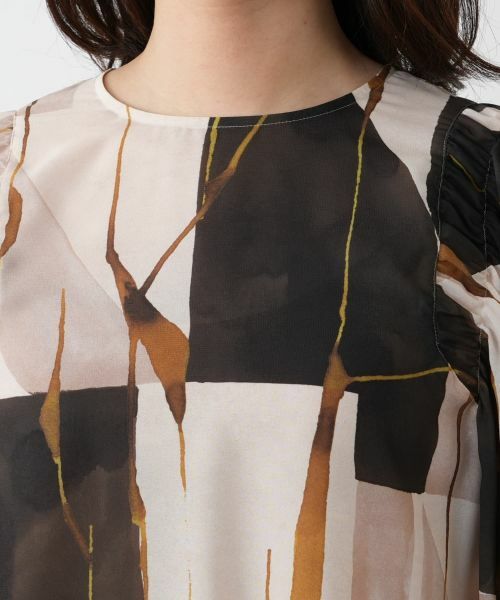 Leilian / レリアン シャツ・ブラウス | 【店舗人気】プリントクルーネックブラウス | 詳細7